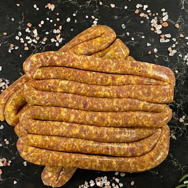 Chakalaka Boerewors is a South African mildly hot and spicy fresh pork sausage that is made with pork, beef or other meats. The sausage derives its name from the Chakalaka sauce which is in its most simple form a combination of onions, curry powder and tomatoes.